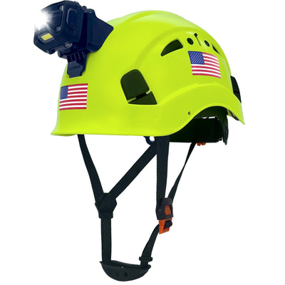Construction Safety Helmet with Headlight Hard Hat Headlamp Adjustable Ventilation Hardhats Work Head Protection