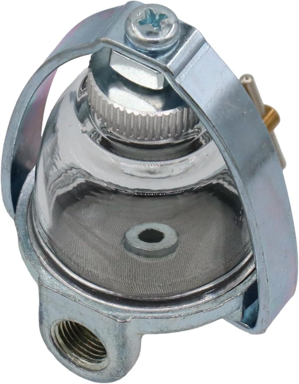 Fuel Sediment Bowl Assembly 393169 for Briggs & Stratton John Deere Kohler A210101 Wisconsin LP43 Clinton Tecumseh glass tractor Fuel Filter Gas Strainer 293964 295913 690612 89346 295984 1/8" NPT