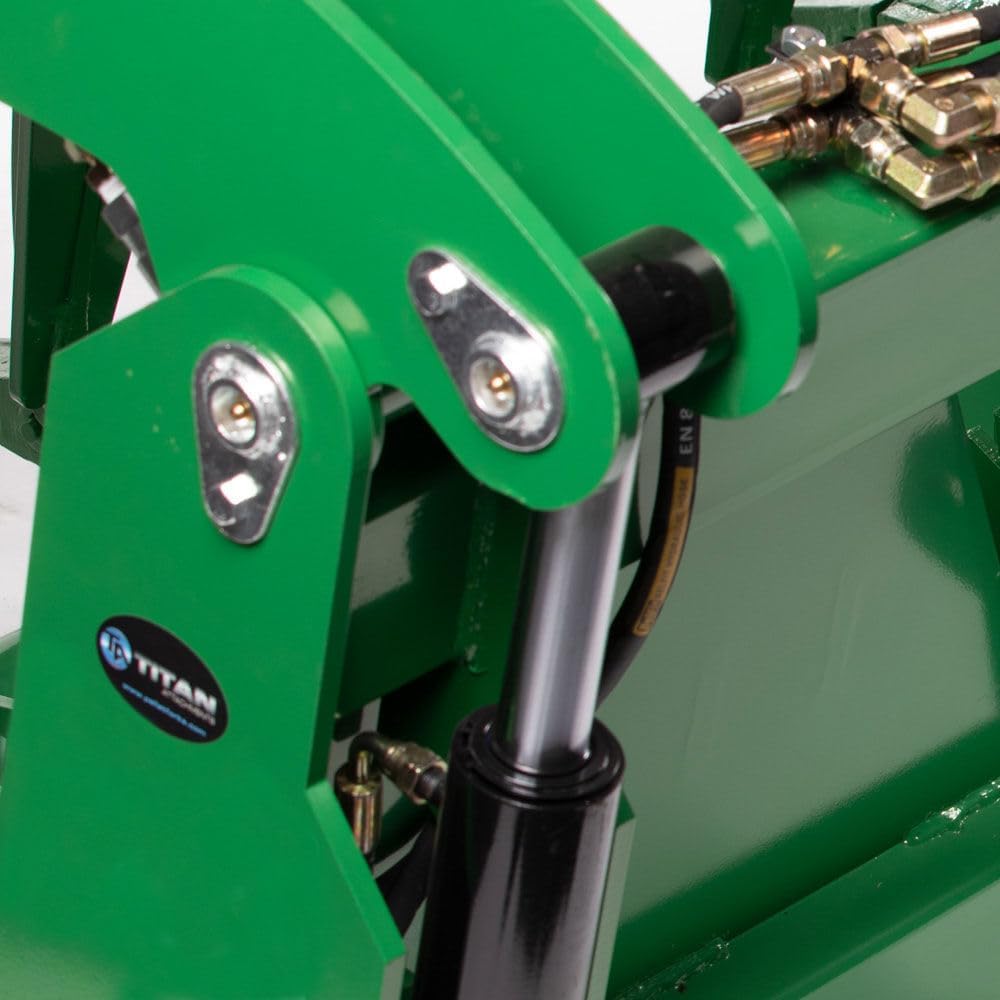 Extreme Root Grapple Rake Attachment, Global Euro Connection, Heavy-Duty Rake Attachment, Twin 3,000 PSI Cylinders