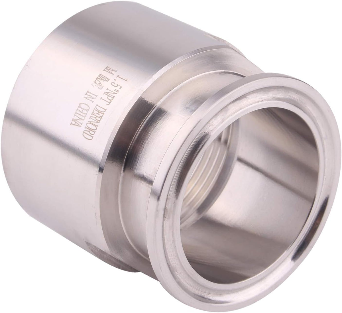 DERNORD 1.5'' Tri clamp Adapter to 1.5 inch FNPT Thread Ferrule Sanitary Pipe Fitting