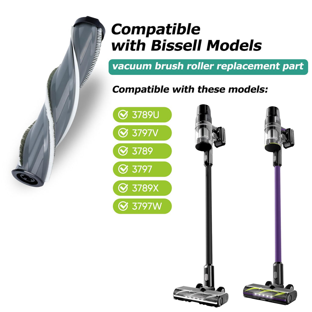 KEEPOW 2-Pack Brush Roll Replacement Compatible with Bissell CleanView XR