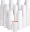 300Pack 12oz Disposable Paper Coffee Cups White Hot Coffee Cups