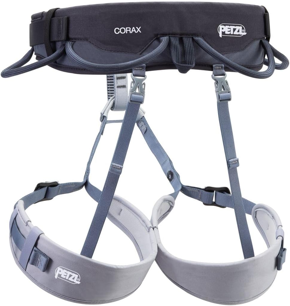 PETZL CORAX Rock Climbing Harness | Versatile & Fully Adjustable Climbing, Ice Climbing & Mountaineering Harness