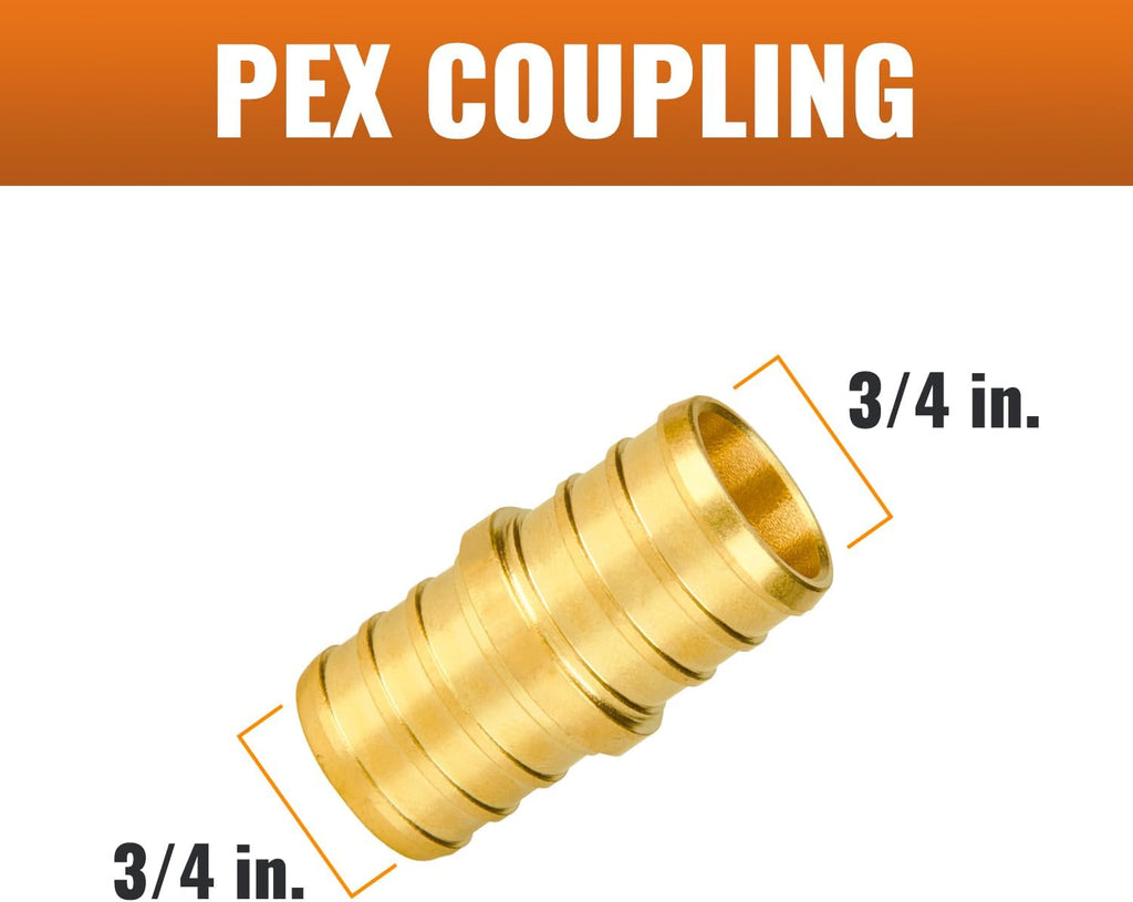 SUNGATOR 25-Pack 3/4 Inch PEX Coupling