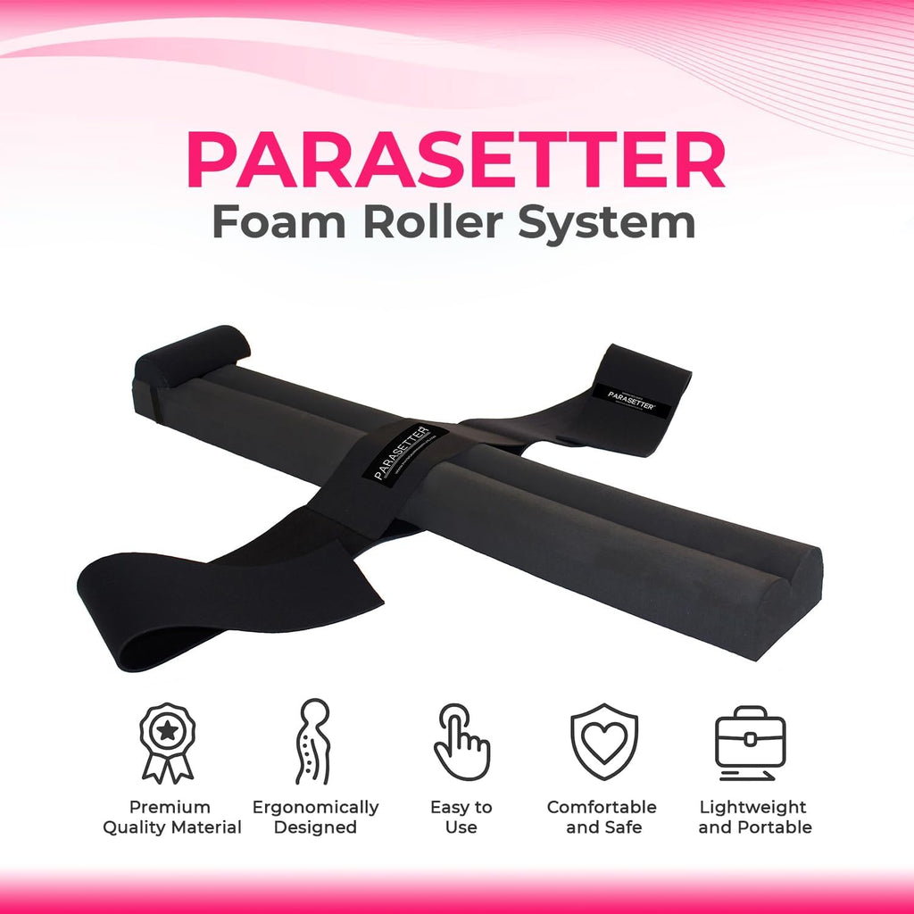 Pilates Parasetter - Dual Patented Suede-Like Rollers for Reducing Cortisol Levels to Aid Hormone Rebalance and