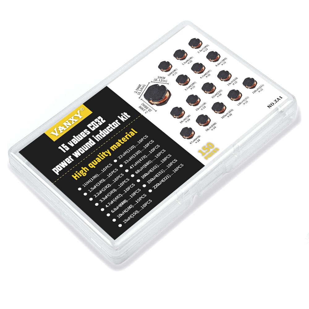 CD32 SMD Power Inductor Wire Wound Chip Inductors Kits 15Values