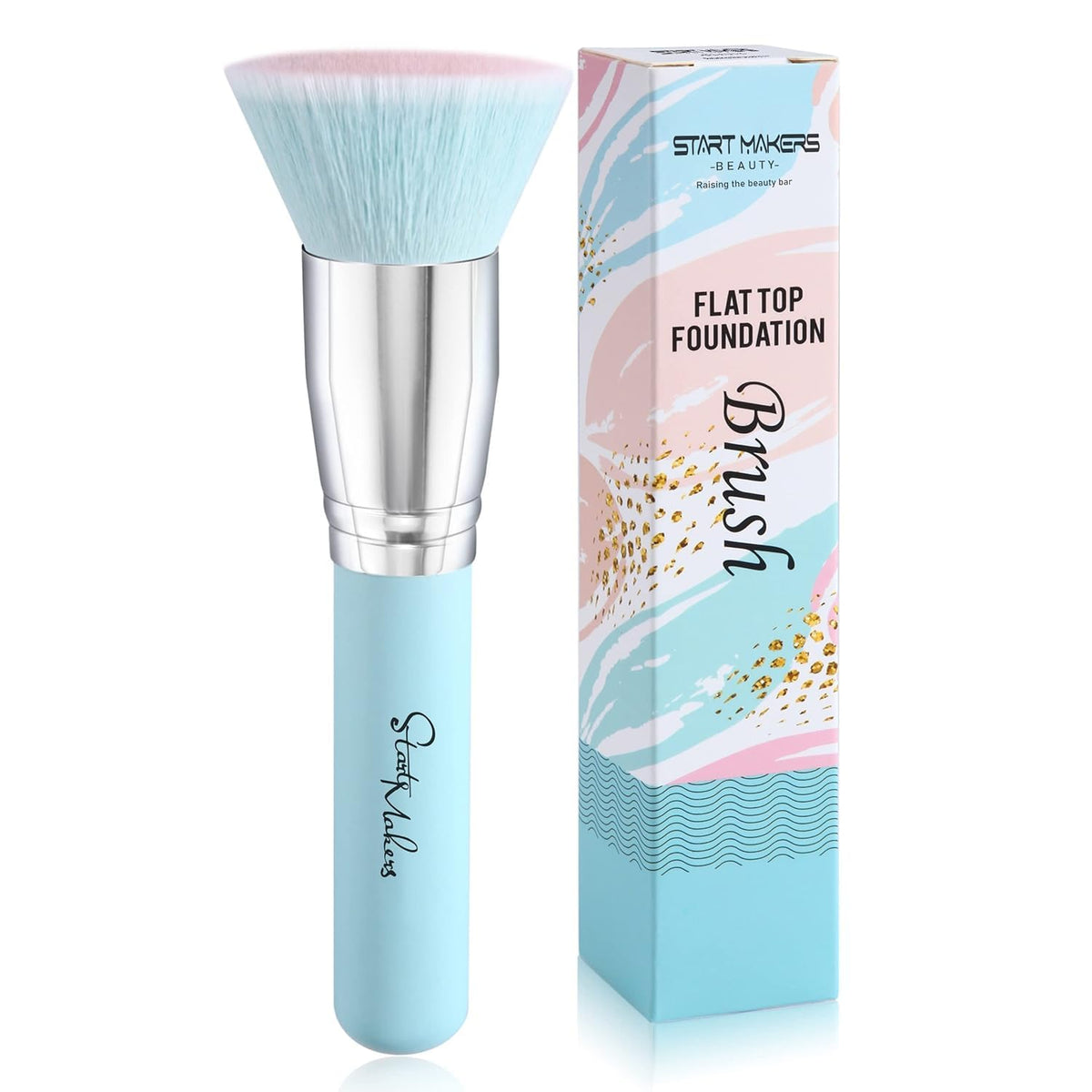 Makeup Brushes Foundation Brush for Liquid Makeup, Flat Top Kabuki Foundation Brush Premium Make up Brushes Liquid