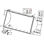 T34097 Bucket to Tilt Link Pin Fits John Deere 310, 410 Backhoe Loader