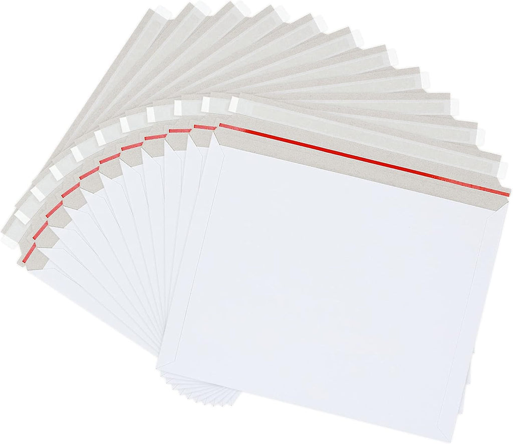 50 Pcs Cardboard Mailers 11x14 Inch Rigid Mailer White Flat Paperboard Envelopes, Cardboard Envelopes, Photo Mailer