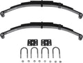 3500lb Single Trailer Axle Suspension Kit 1750lb Leaf Springs & Ubolt Kit; Pair of Trailer Leaf Spring 4 Leaf Double