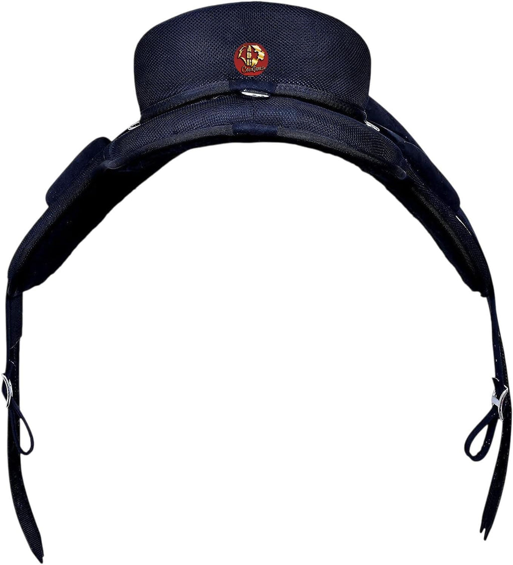 Treeless Freemax English Horse Saddle for Pony & Adult Riders, Lightweight Synthetic All-Purpose Saddle with Girth &