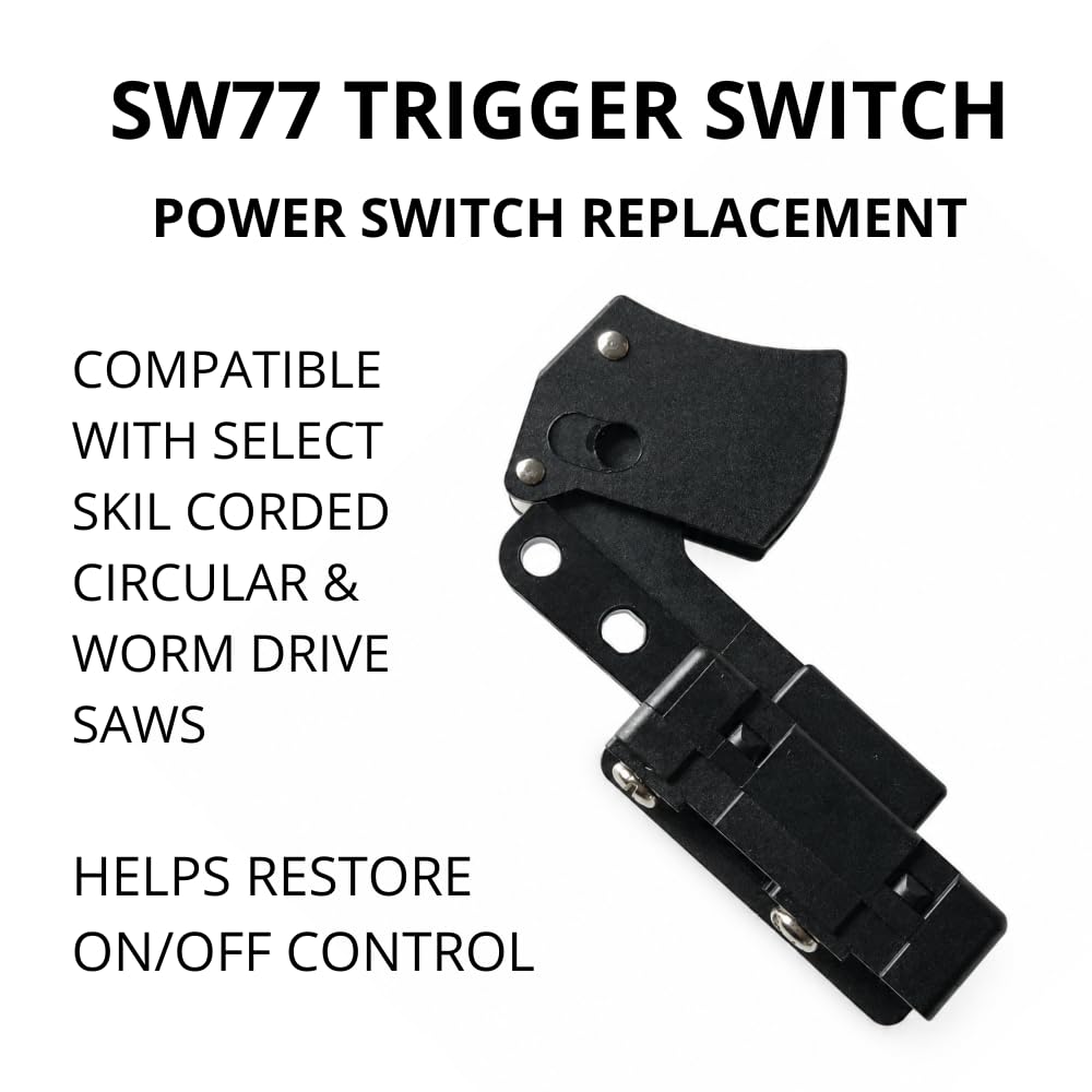 SW77 Trigger Switch Compatible with Select Skil HD77 and HD77M Saws