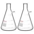 Borosilicate Glass Filtering Flask, Bolt Neck with Tubulation (2 Pack) (2000ml)