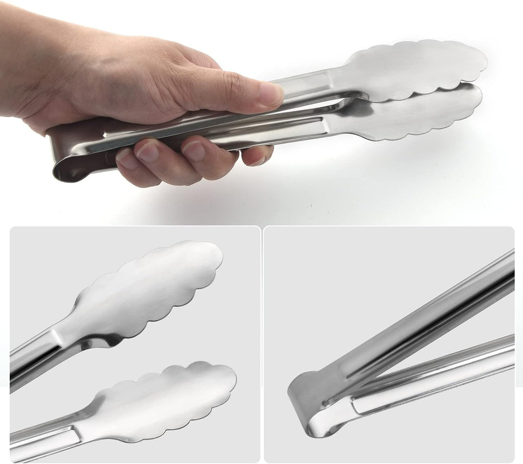 Serving Tongs,Buffet Tongs, ACAUTO Stainless Steel Food Tong Serving Tong Small Serving Tongs Stainless Steel Mini