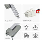 Progressive Automations 12V Hall Effect Mini Linear Actuator - 30", 330 lbs