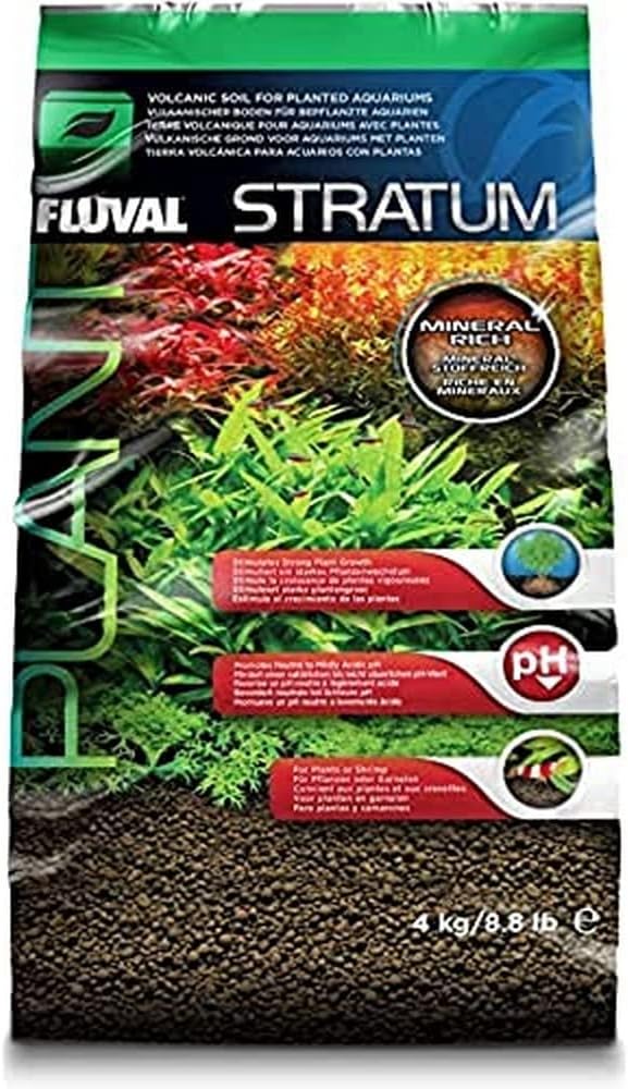 12694 Plant and Shrimp Stratum for Freshwater Fish Tanks, 8.8 lbs. | Aquarium Substrate for Strong Plant Growth