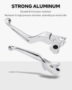 Amazicha Motorcycle Brake Clutch Lever Compatible with Harley '96-'03 XL, '96-'17 Dyna (Except '16-'17 FXDLS), '96-14 Softail and '96-'07 Touring Models (Chrome)