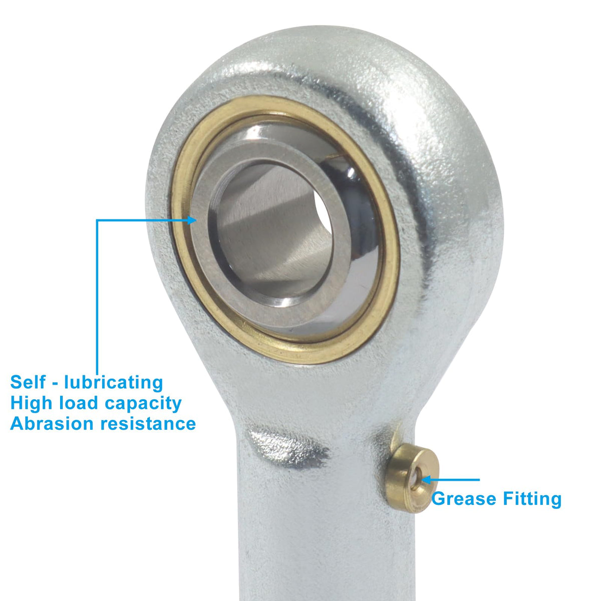 Moicstiy 2pcs, 5/16" Bore, 5/16-24 RH Thread, PHSB5 Rod End Bearing