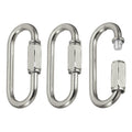 MECCANIXITY Chain Connectors 4mm Thick Silver Tone 3Pack