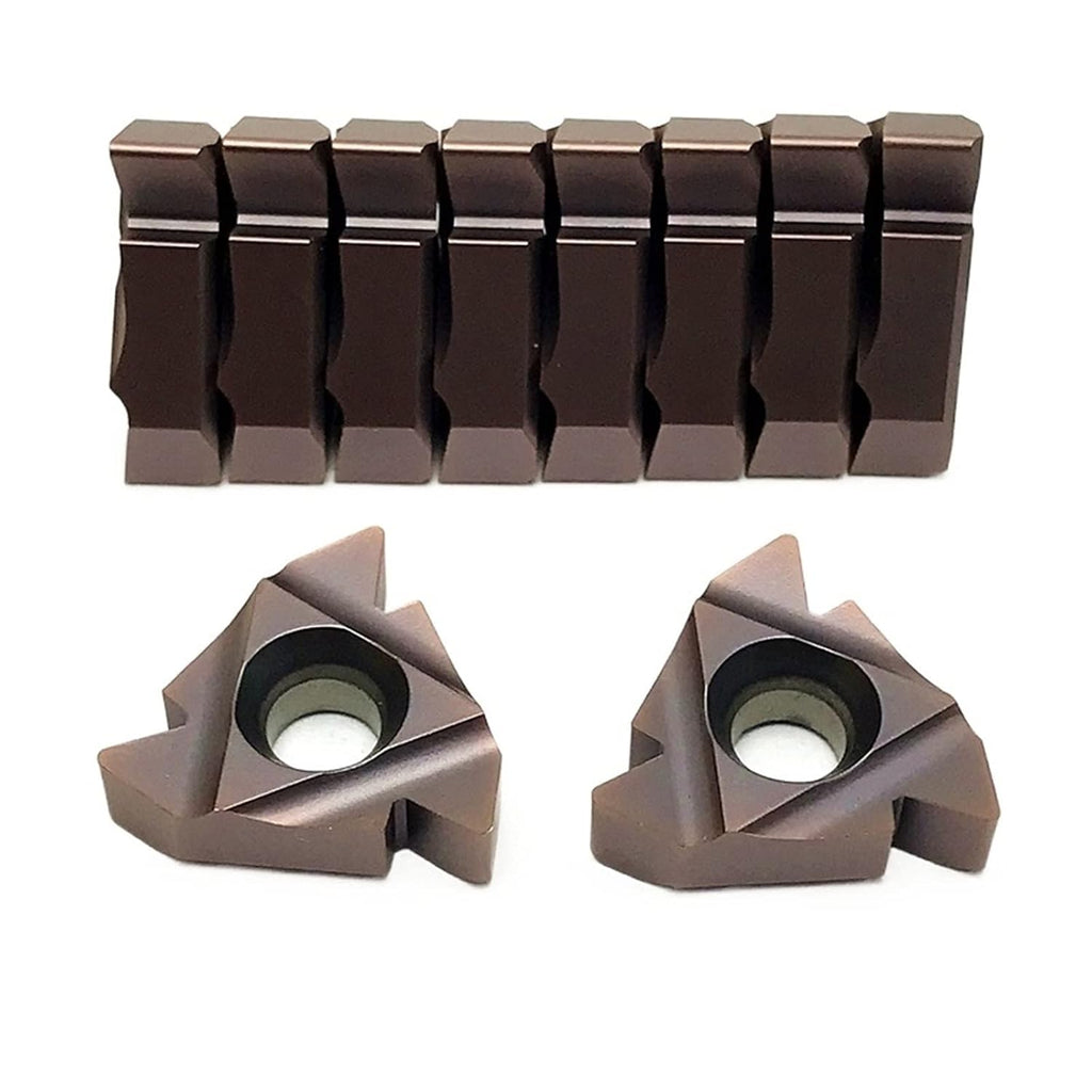 Indexable Lathe Carbide Insert 22ER AG60 6020 Thread Turning Tool Carbide Inserts Lathe Tools CNC Cutting Tool External Threading Lathe Tools(22ER AG60 15TF)