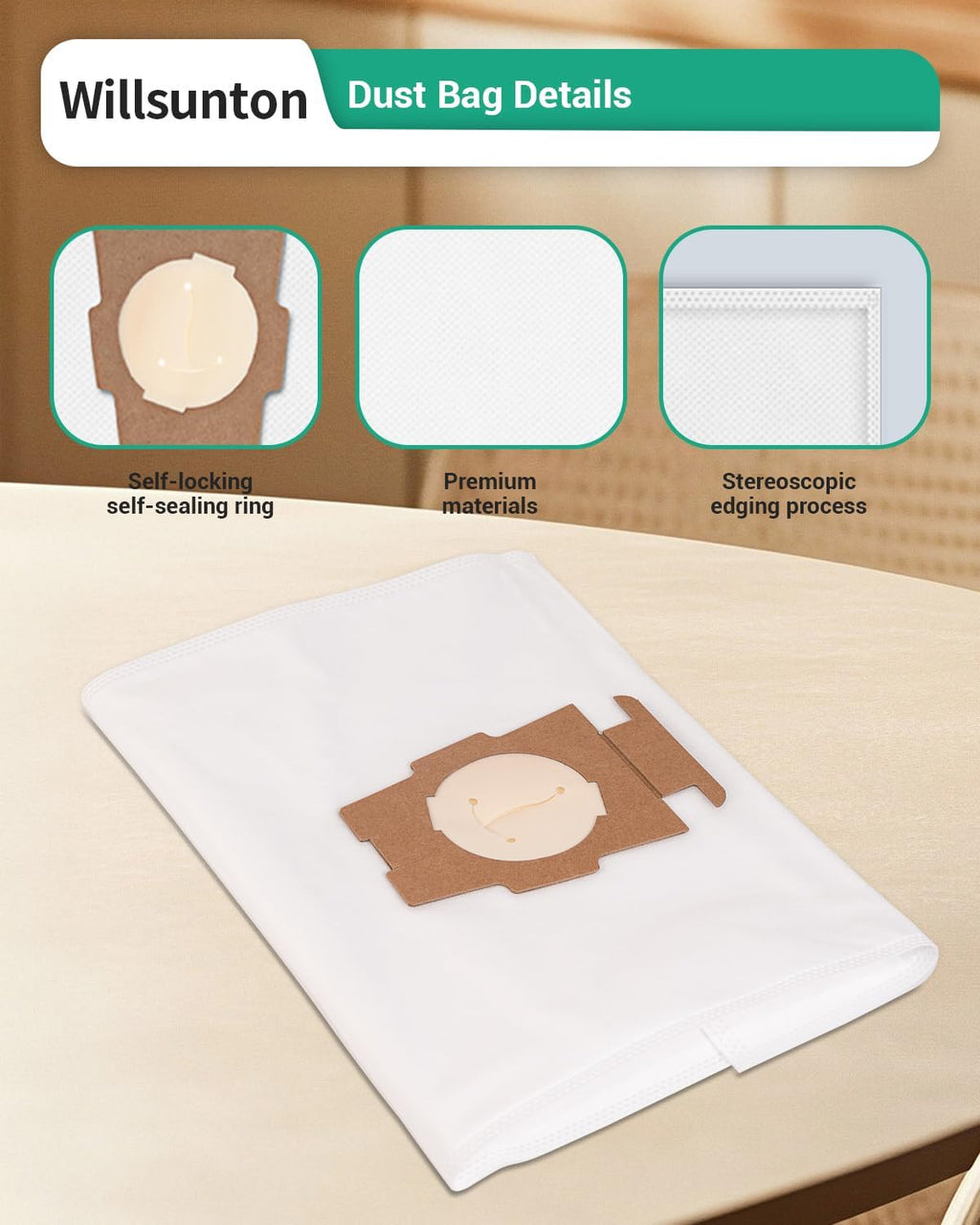 204814 Vacuum Bags & Belts for Kirby Vacuum 204811 204808 205811 | Replacement for Kirby Sentria, Avalir, G3, G4, G5