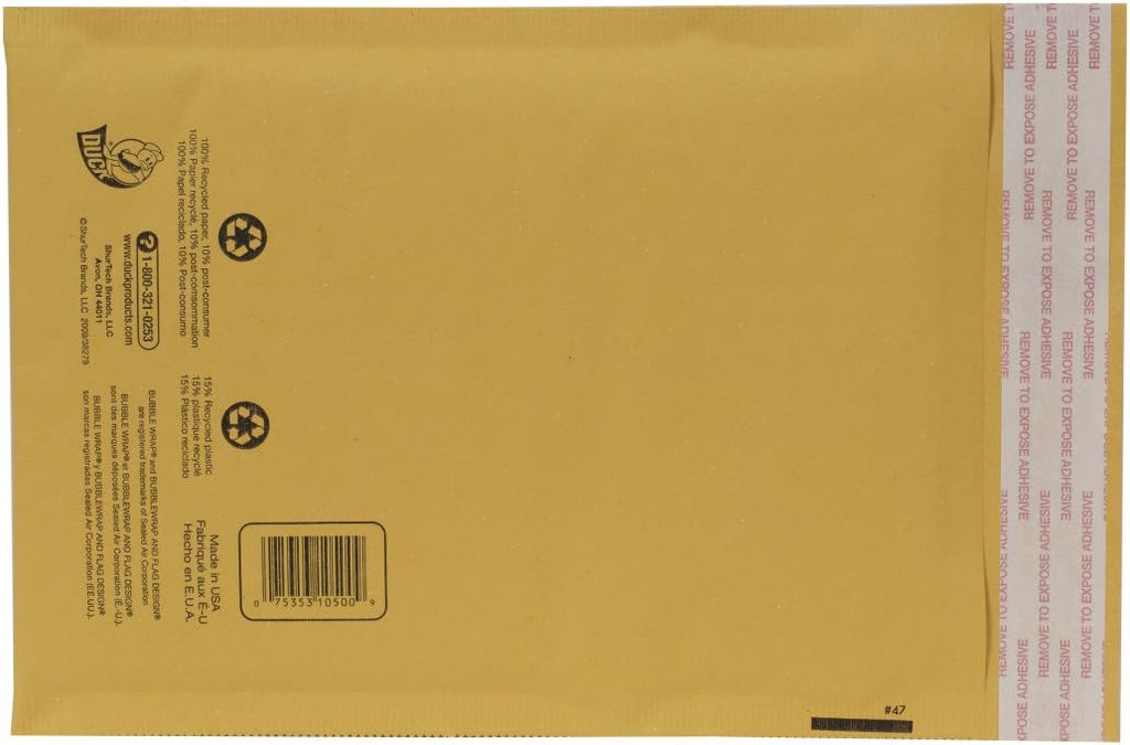 Brand Kraft Bubble Mailers, #0 - 6 x 9 Inches, 25-Pack (394483)