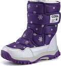 Girls Boys Snow Boots Winter Outdoor Waterproof Slip Resistant Cold Weather Shoes (Toddler/Little Kid/Big Kid)