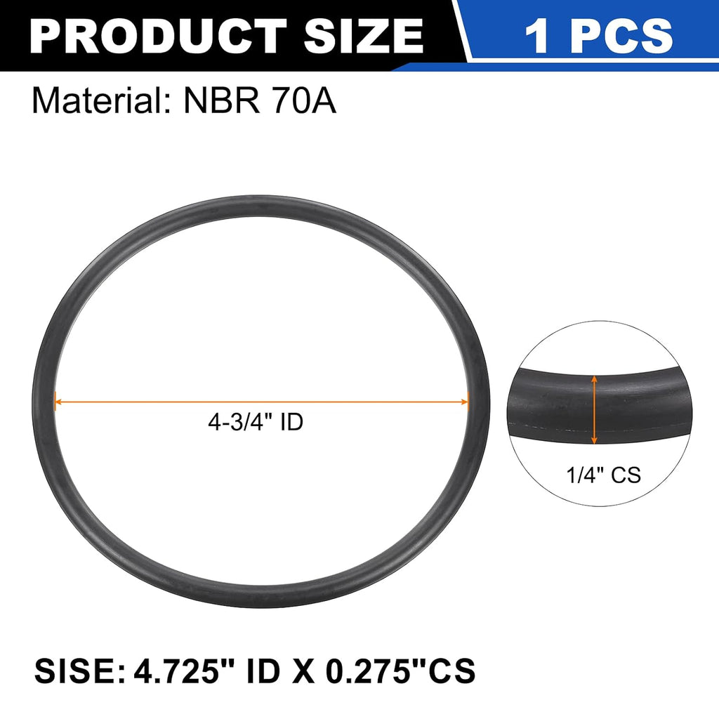 uxcell AS-427 NBR O-Ring 4.725" ID, Hydraulic O Ring Nitrile Rubber Seals