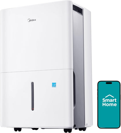 22 Pint Dehumidifier for Basement, 1,500 Sq. Ft, Energy star | Reusable Air Filter, Continuous Drainage, Wi-Fi