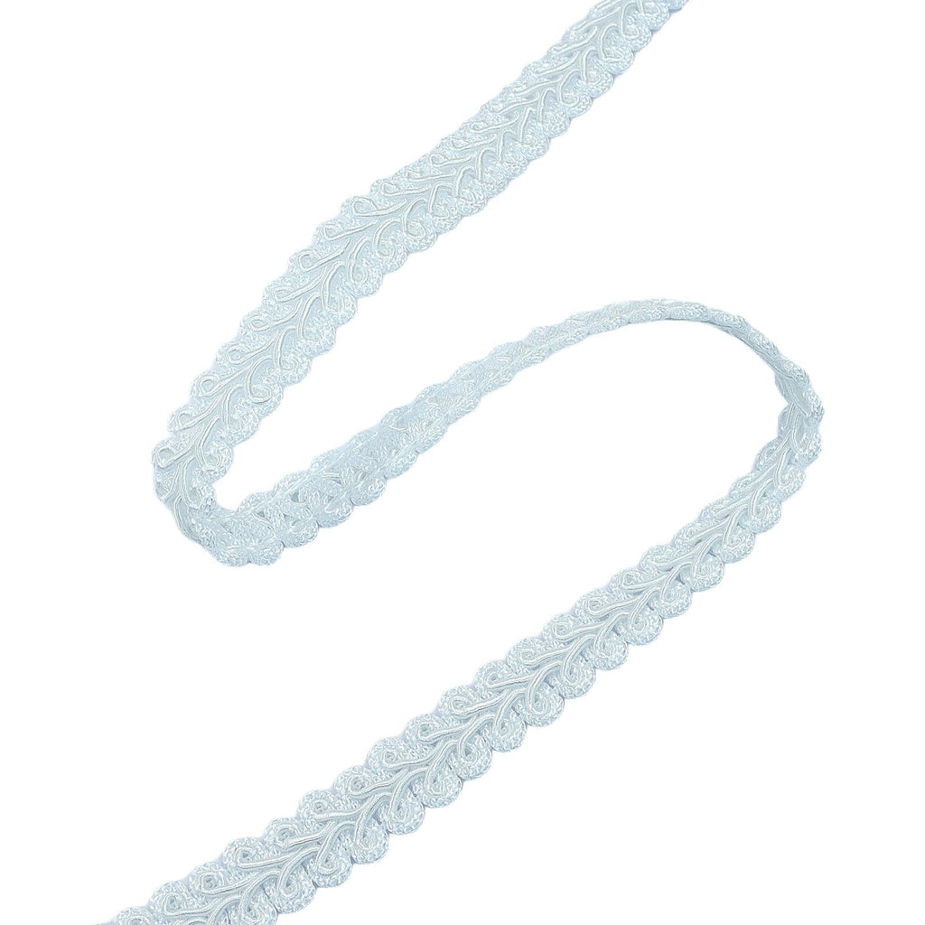 Gimp Braid Trim, White, 1/2 Inch, 14 Yards