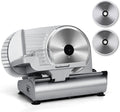 Meat Slicer, Techwood Electric Deil Food Slicer with Removable 9” Stainless Steel Blade, Deli Cheese Fruit Vegetable