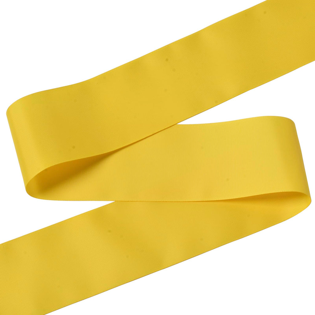 Yellow Grosgrain Ribbon 3 Inch Continuous 25 Yards