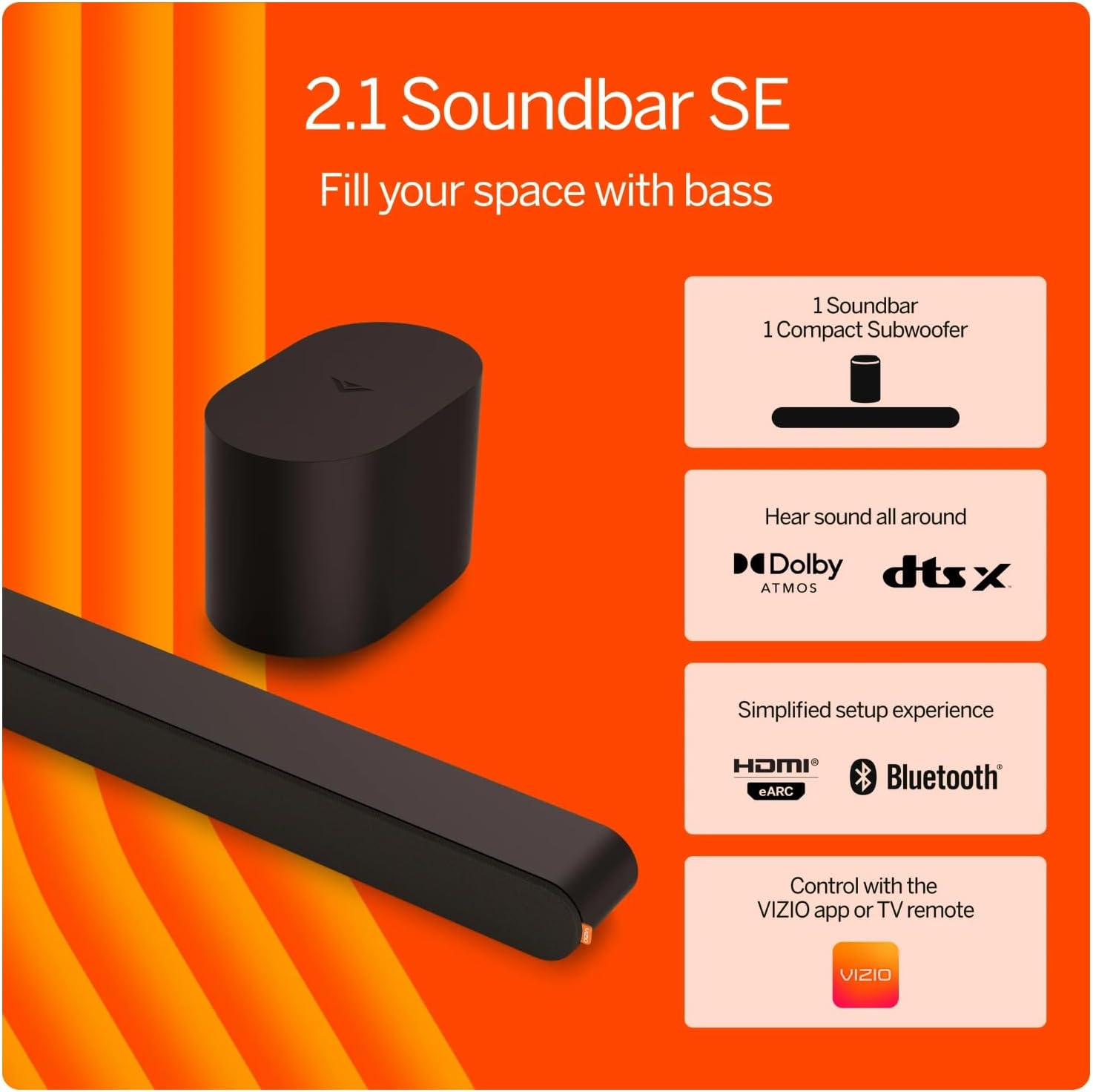 2.1 Soundbar SE with Dolby Atmos and DTS:X