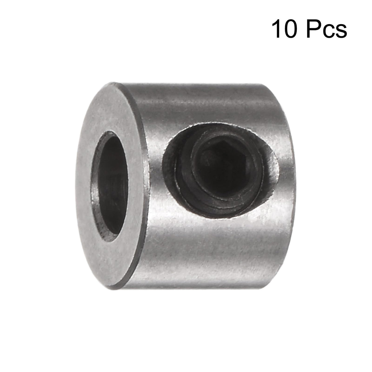 uxcell 10pcs Set Screw Shaft Collars 4mm Bore Stainless Steel