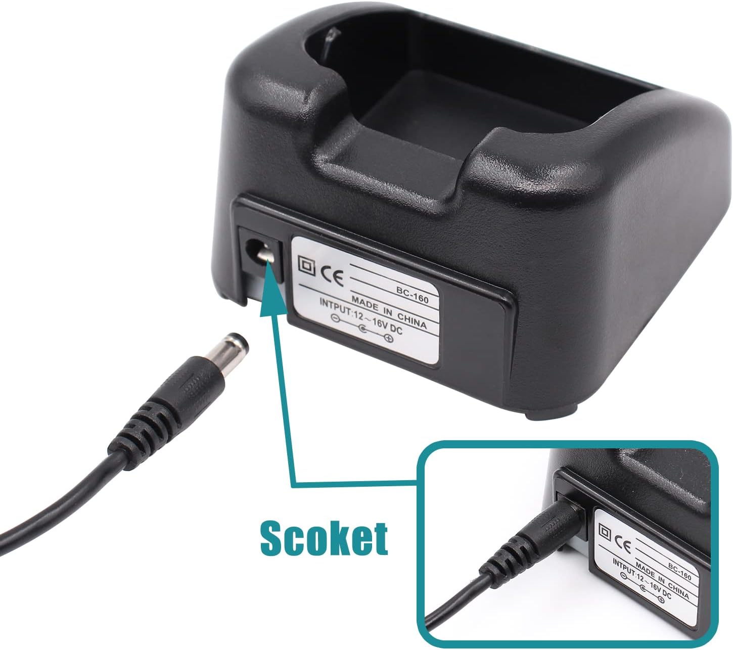 Replace BC-160 BC-179 Charger for ICOM BP-232 BP-232H BP-230 BP-231 BP-232 Radio Battery Compatible for ICOM IC-A14
