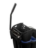 35 Qt Mop Bucket System with Wringer and Insert, Black