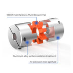 Plum Flexible Shaft Coupling Aluminium Stepper Motor Connector CNC
