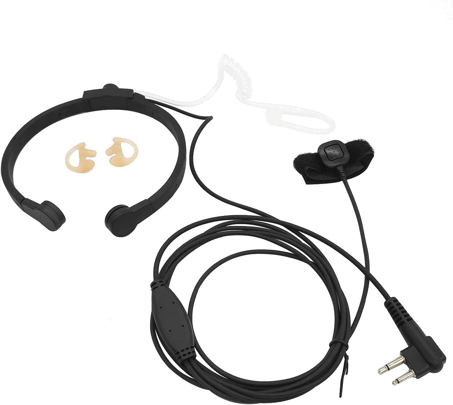 CP100 CP200D Throat Mic Headset Tactical Neck Microphone 2-Way Radio Acoustic Earpiece Finger PTT for Motorola Mag