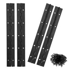 4Pcs 10inch Black Continuous&Piano Hinges