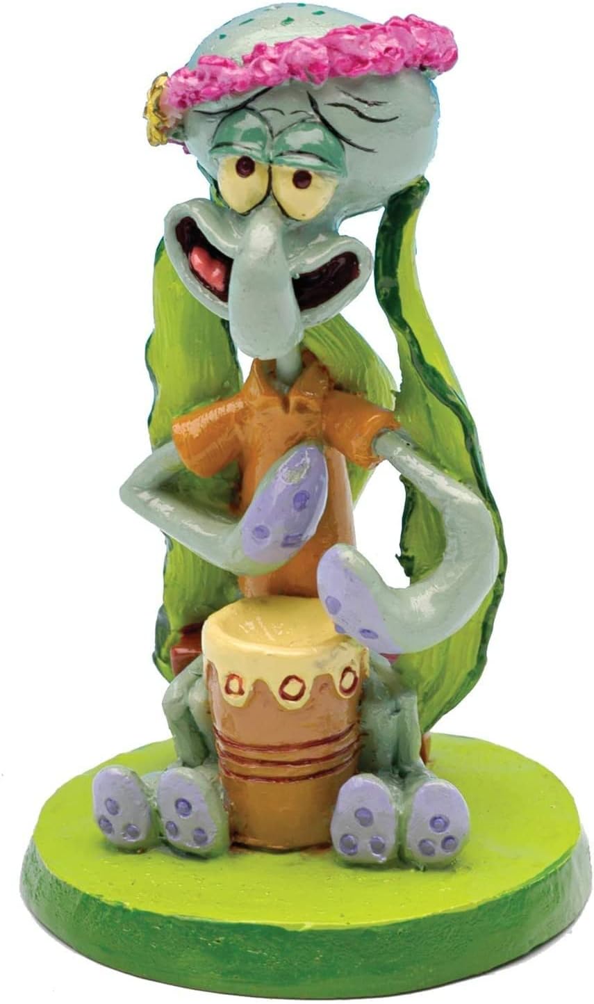 PennPlax Spongebob 7-Piece Officially Licensed Aquarium Ornament Set – Great for Saltwater and Freshwater Fish Tanks