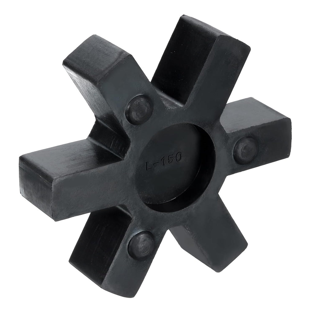 uxcell L150 Jaw Coupling Insert, Flexible Solid Type NBR Rubber Jaw Coupling Center Inserts for L Jaw Coupling L-Jaw Coupler Set, Black