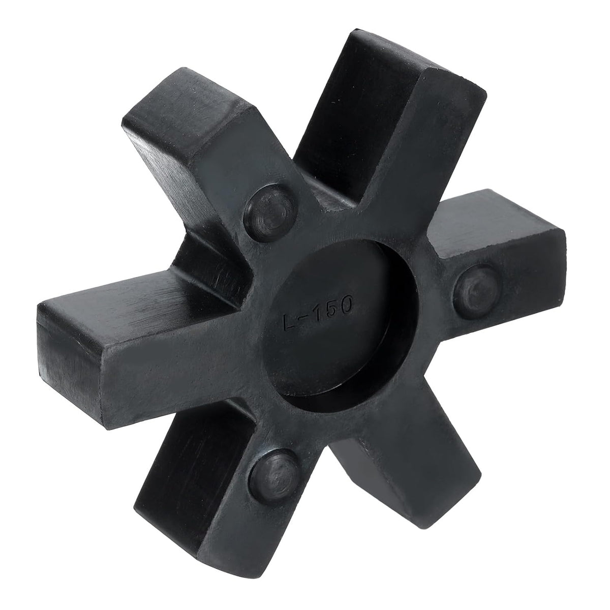 uxcell L150 Jaw Coupling Insert, Flexible Solid Type NBR Rubber Jaw Coupling Center Inserts for L Jaw Coupling L-Jaw Coupler Set, Black