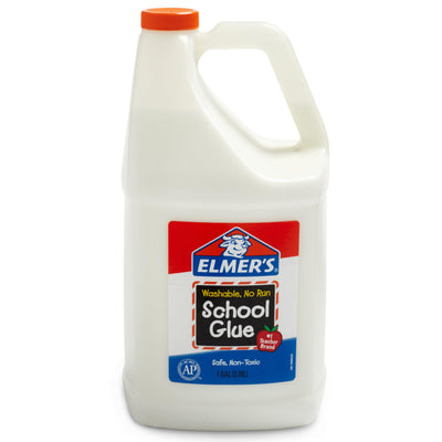 White Liquid School Glue, 1 Gallon, Safe, Washable, 1 Count, - #1 Teacher Brand, Bulk Arts & Crafts, Projects