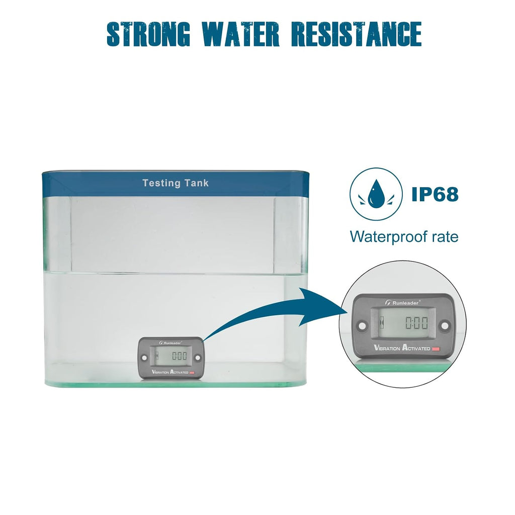 Runleader Digital Vibration Hour Meter for Maintenance RL-HM019E