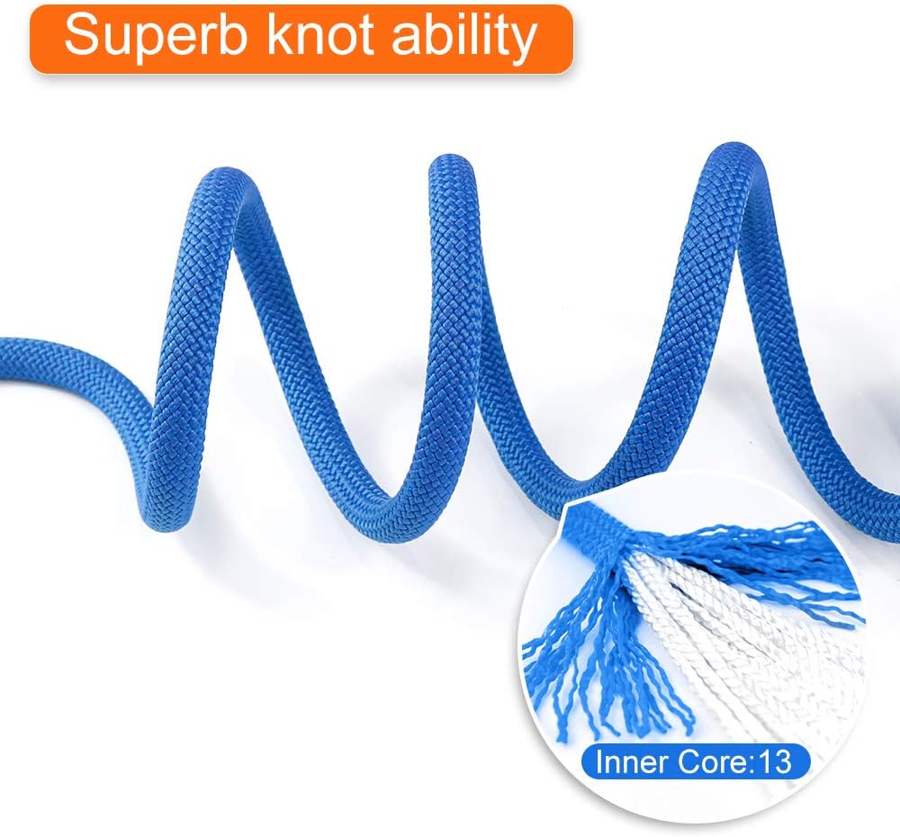 Outdoor Climbing Rope 10M(32ft) 20M(64ft) 30M(96ft) 50M(160ft) 70M(230ft) 152M(500FT) 352M(1000FT) Static Rock