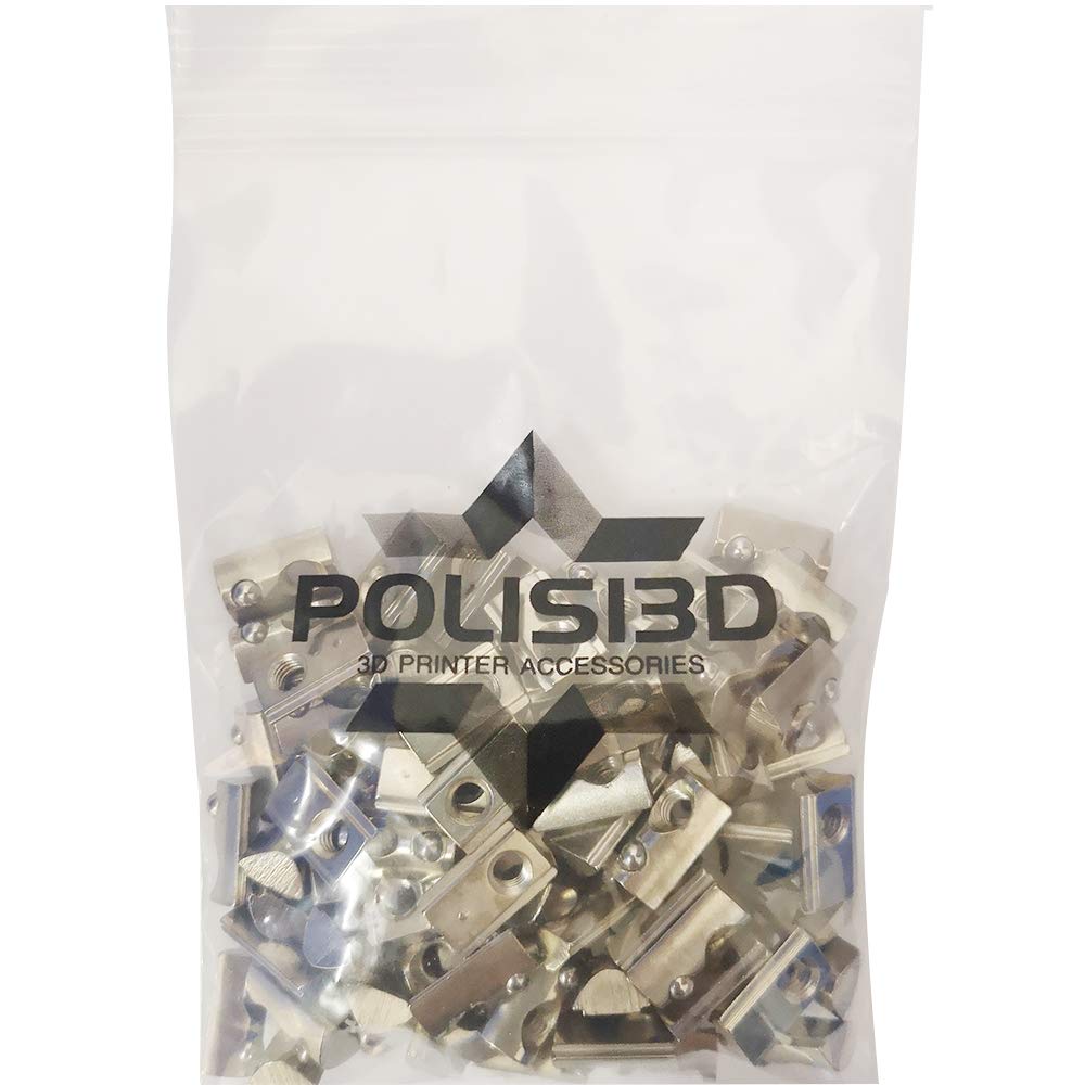 100-Pack 2020 2040 2060 Aluminum Profiles Roll in Spring Loaded T Nut M5