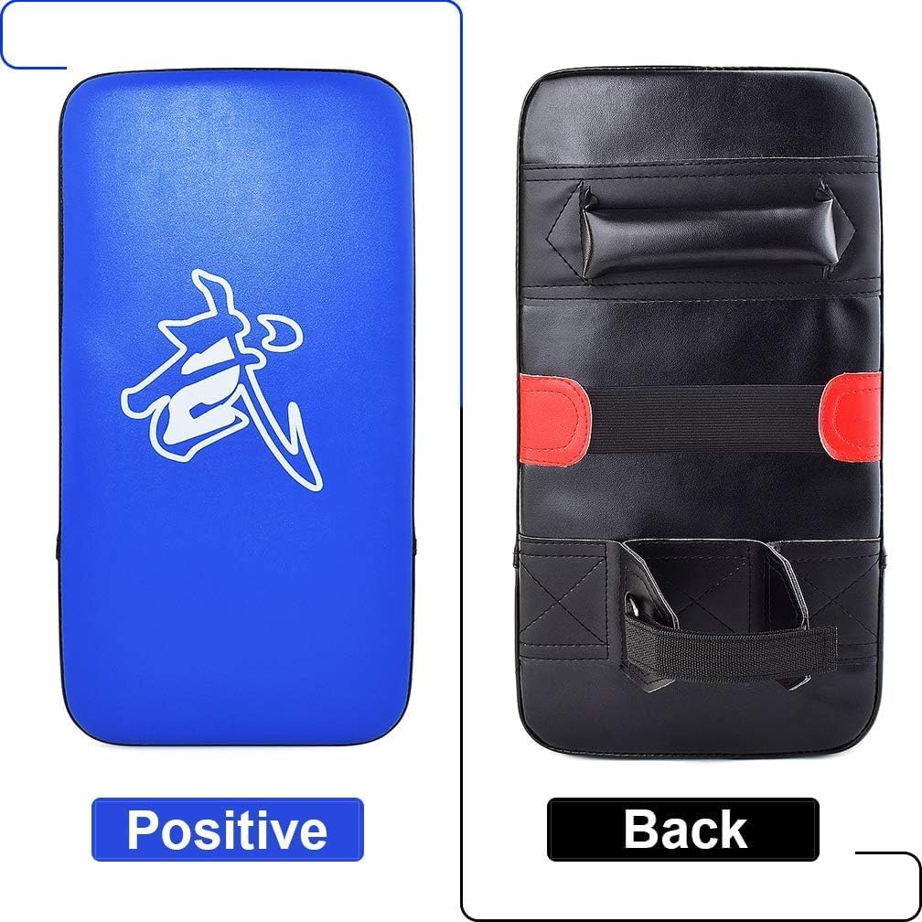Taekwondo Kick Shield - Muay Thai MMA Karate Kickboxing Training Pads - Curved Leather Strike Shield