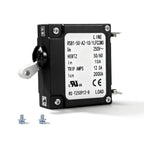 10 Amp Single Pole Toggle Magnetic Circuit Breaker, AC 250V