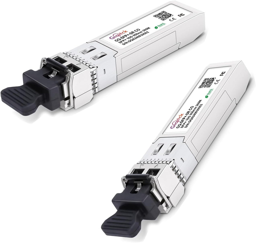 10GBASE-SR SFP+ Module 300m 850nm Multi Mode SFP DDM LC Transceiver 2pcs