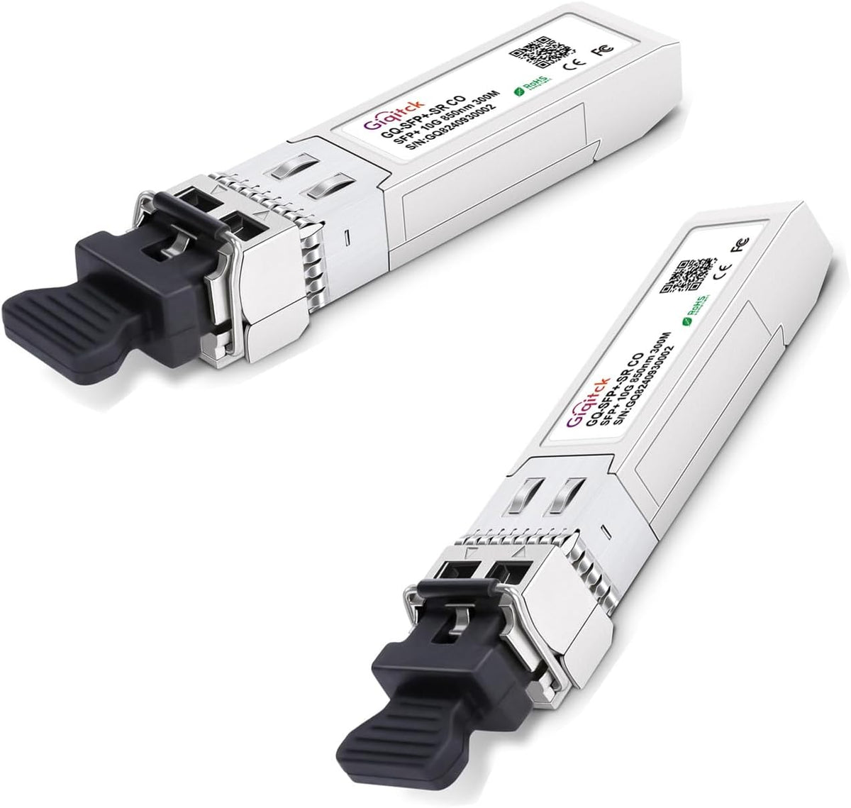 10GBASE-SR SFP+ Module 300m 850nm Multi Mode SFP DDM LC Transceiver 2pcs